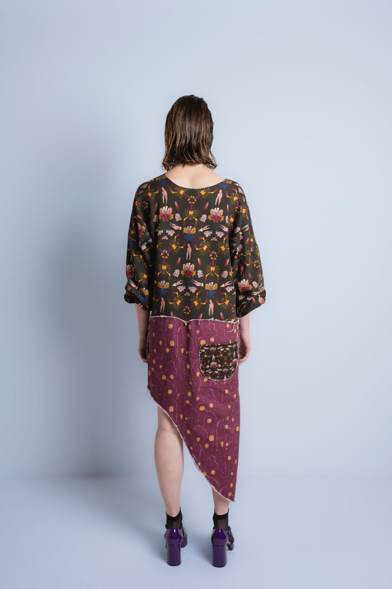 Echo asymmetric dress - AprilianEarthling