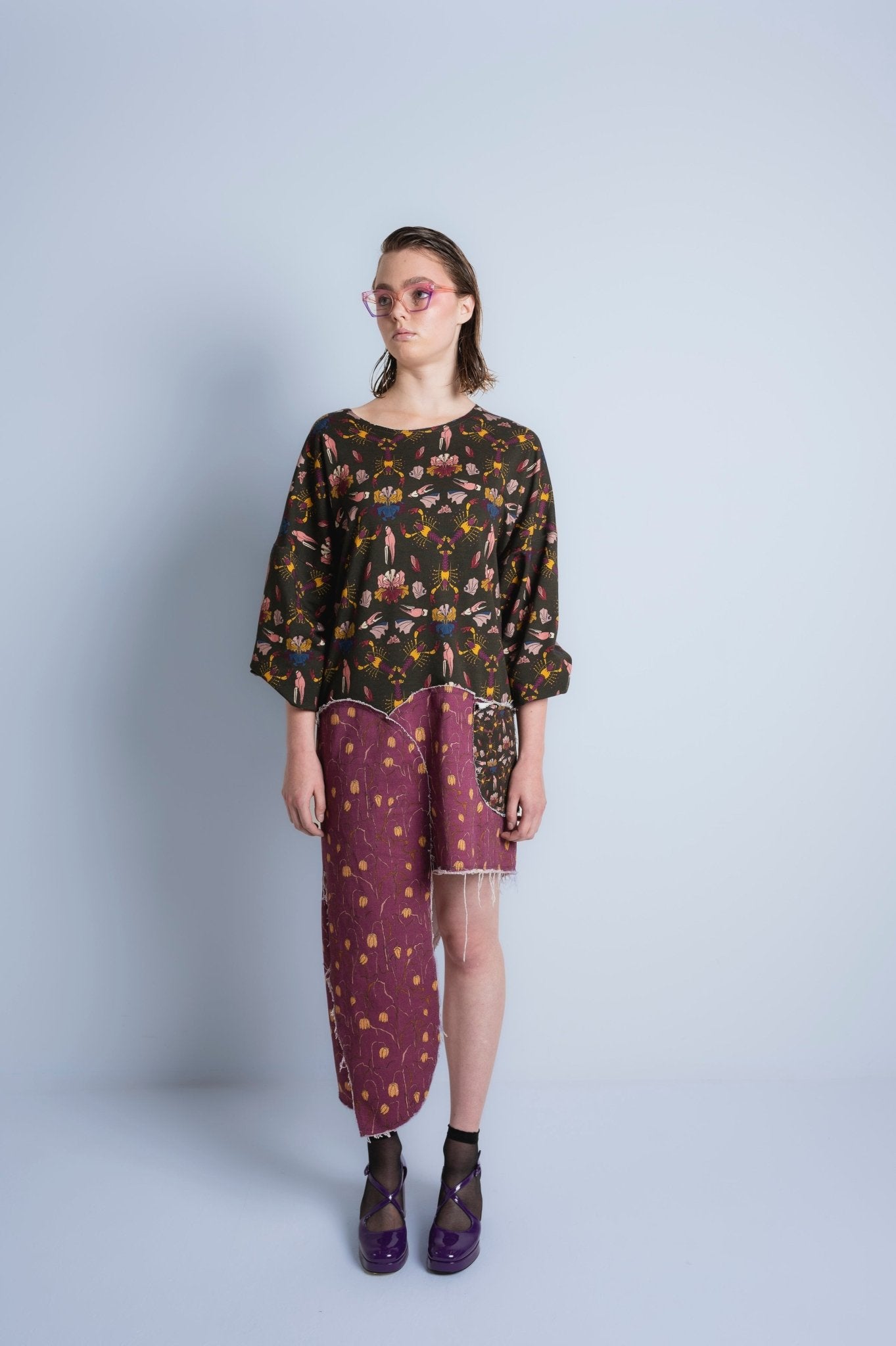 Echo asymmetric dress - AprilianEarthling