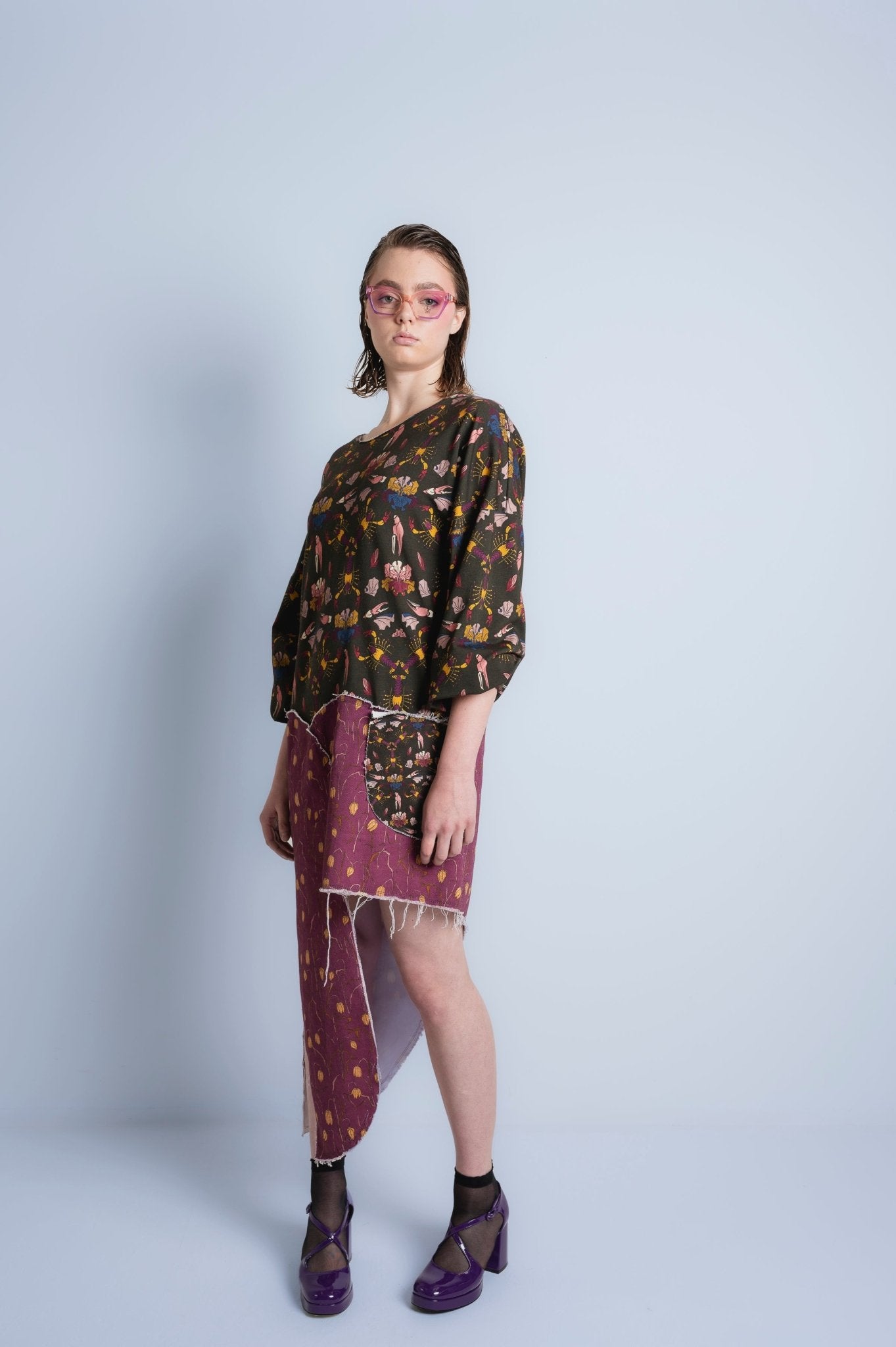 Echo asymmetric dress - AprilianEarthling