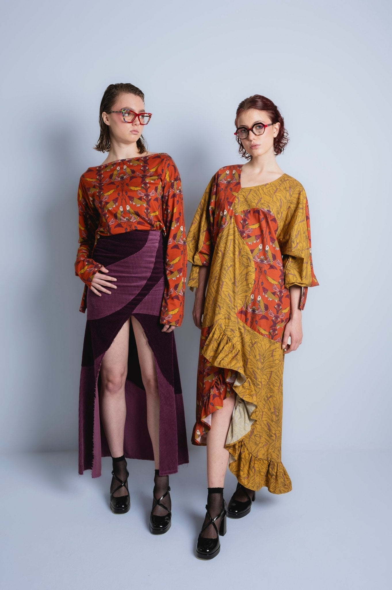 Nyx corduroy maxi skirt - AprilianEarthling