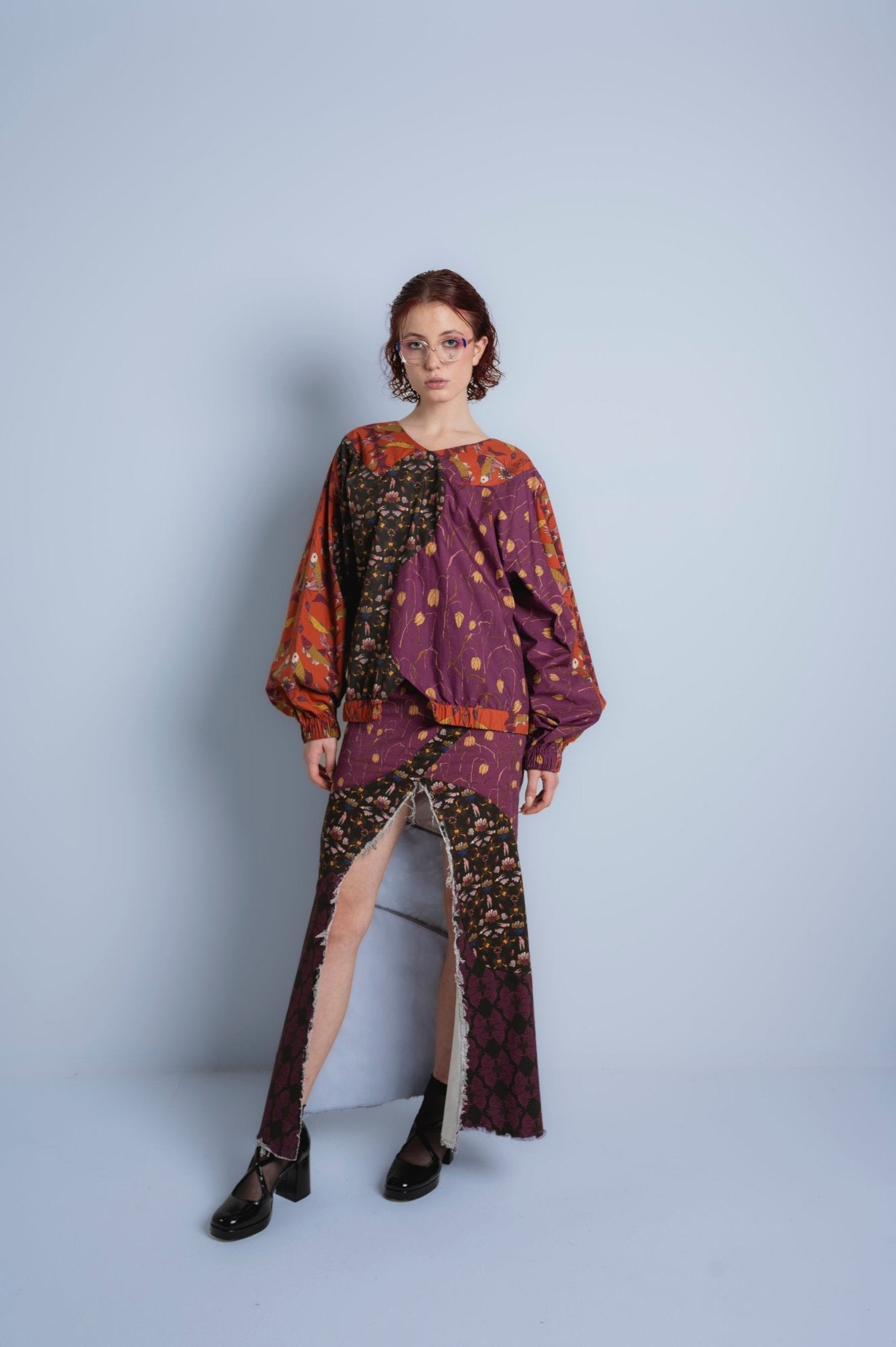 Nyx denim maxi skirt - AprilianEarthling