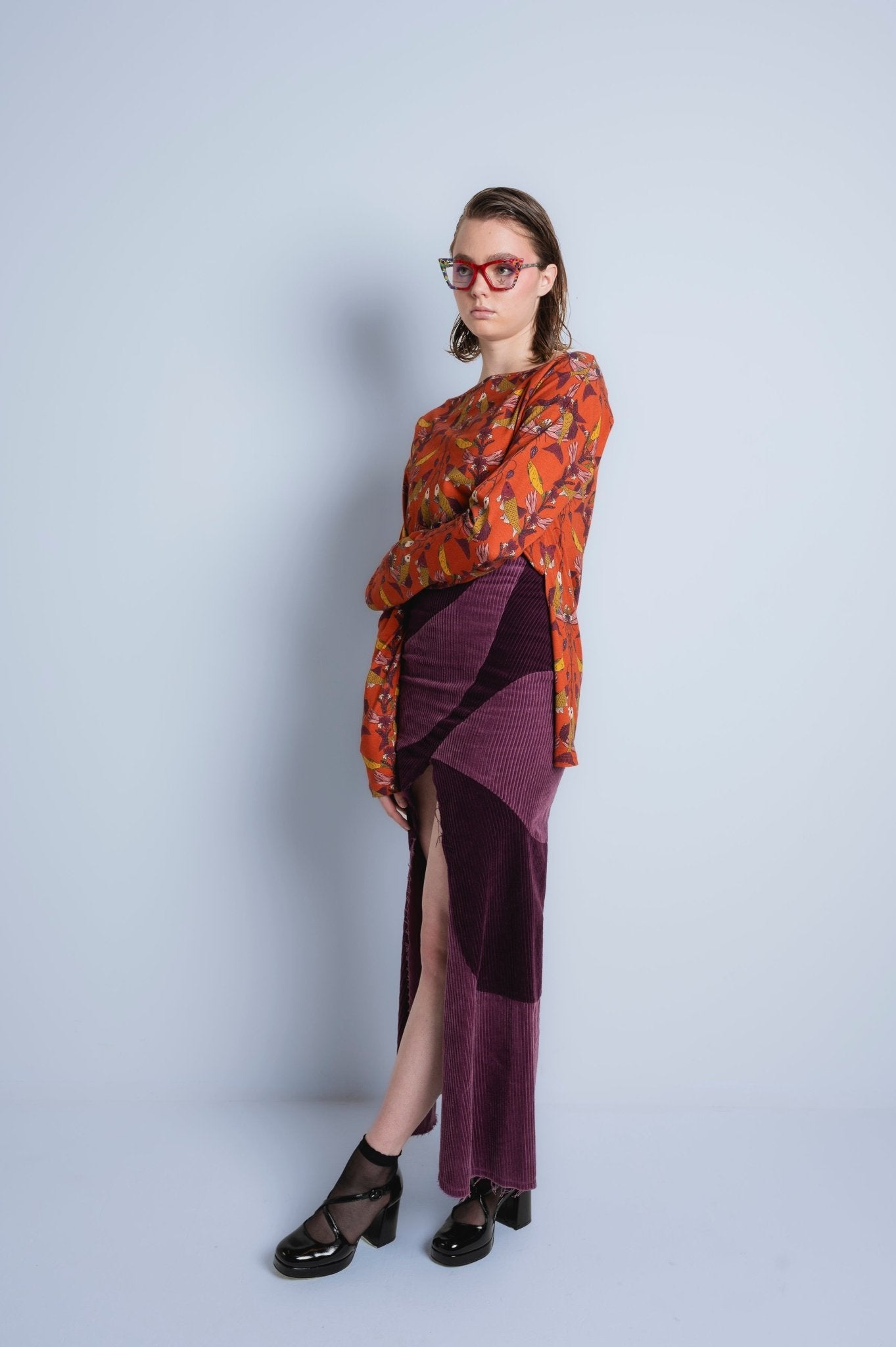 Nyx corduroy maxi skirt - AprilianEarthling
