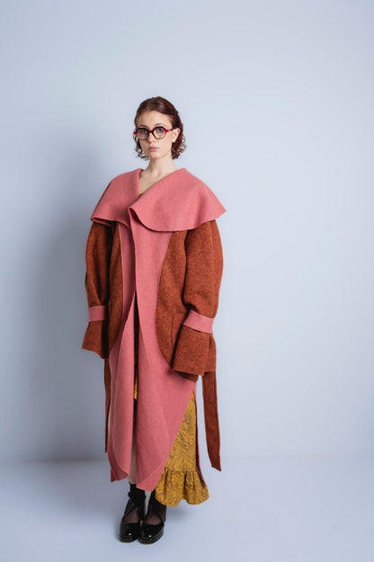 Selene oversized wool coat - AprilianEarthling